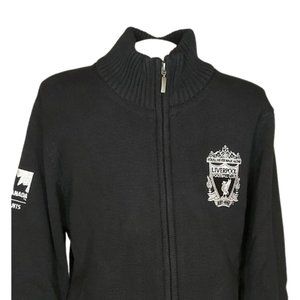 Liverpool FC Zipper Sweater Black - Global Partner Branding 2018, New NoS